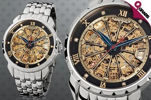 For QR899 Amaze with Men’s London Diamonds Pionier Watches - Choose from 8 Gentlemanly Designs! (QR4627 Value)